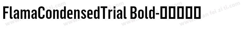 FlamaCondensedTrial Bold字体转换